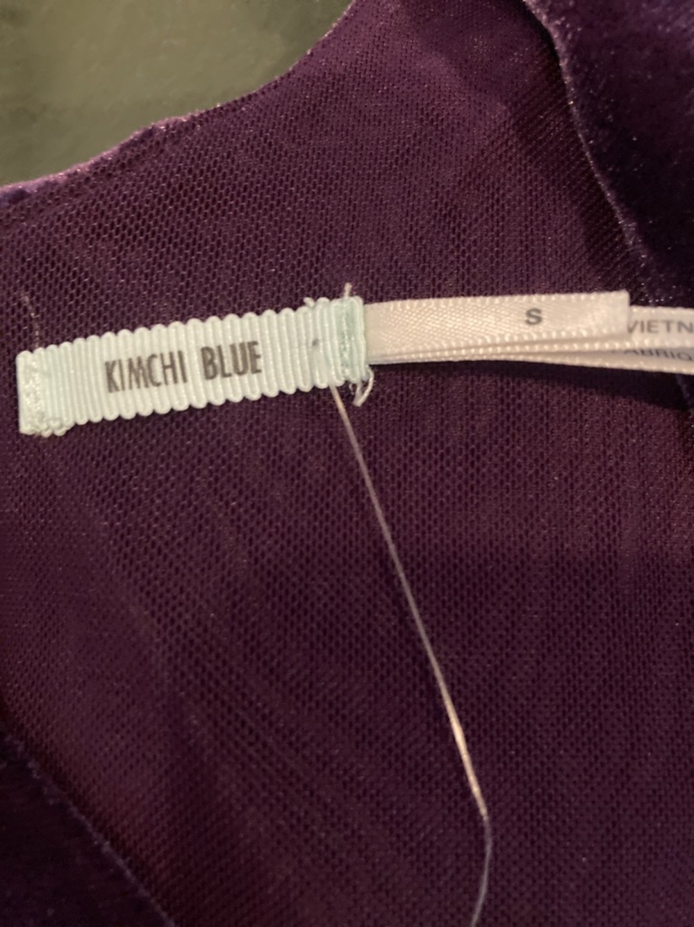 Urban Outfitters sexy purple velvet dress new with tags vneck - Picture 3 of 7